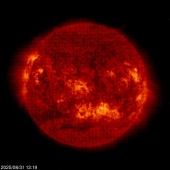 Click for time-lapse image of the sun