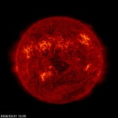 Click for time-lapse image of the sun
