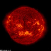 Click for time-lapse image of the sun