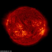 Click for time-lapse image of the sun