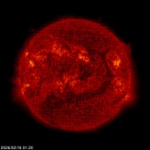 Click for time-lapse image of the sun