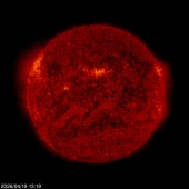 Click for time-lapse image of the sun
