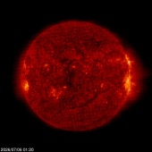 Click for time-lapse image of the sun